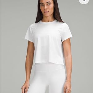 Classic White Short Sleeve Tee lululemon all yours cotton t-shirt white NWOT